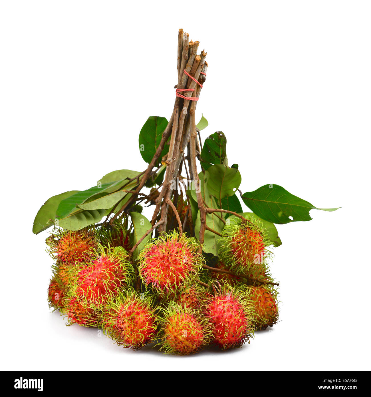 Rambutan fruit isolated on white Banque D'Images