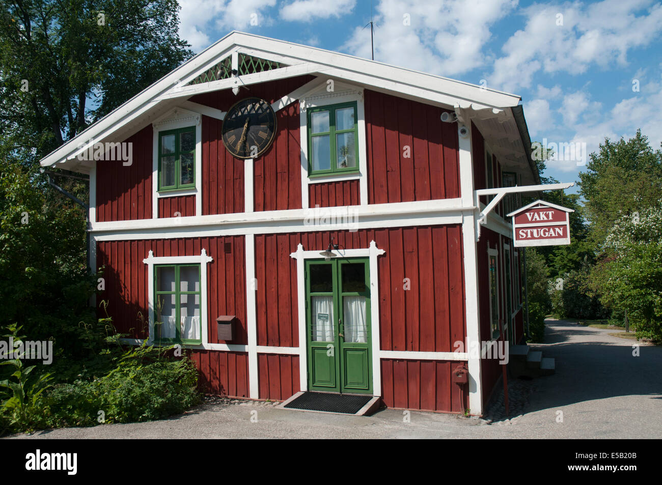 Ville de résidence au musée en plein air de Skansen, Stockholm Djurgarden Banque D'Images