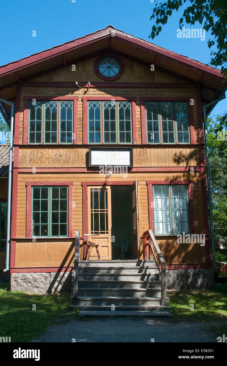 Village Temperance Hall (1895), musée en plein air de Skansen, Stockholm Djurgarden Banque D'Images