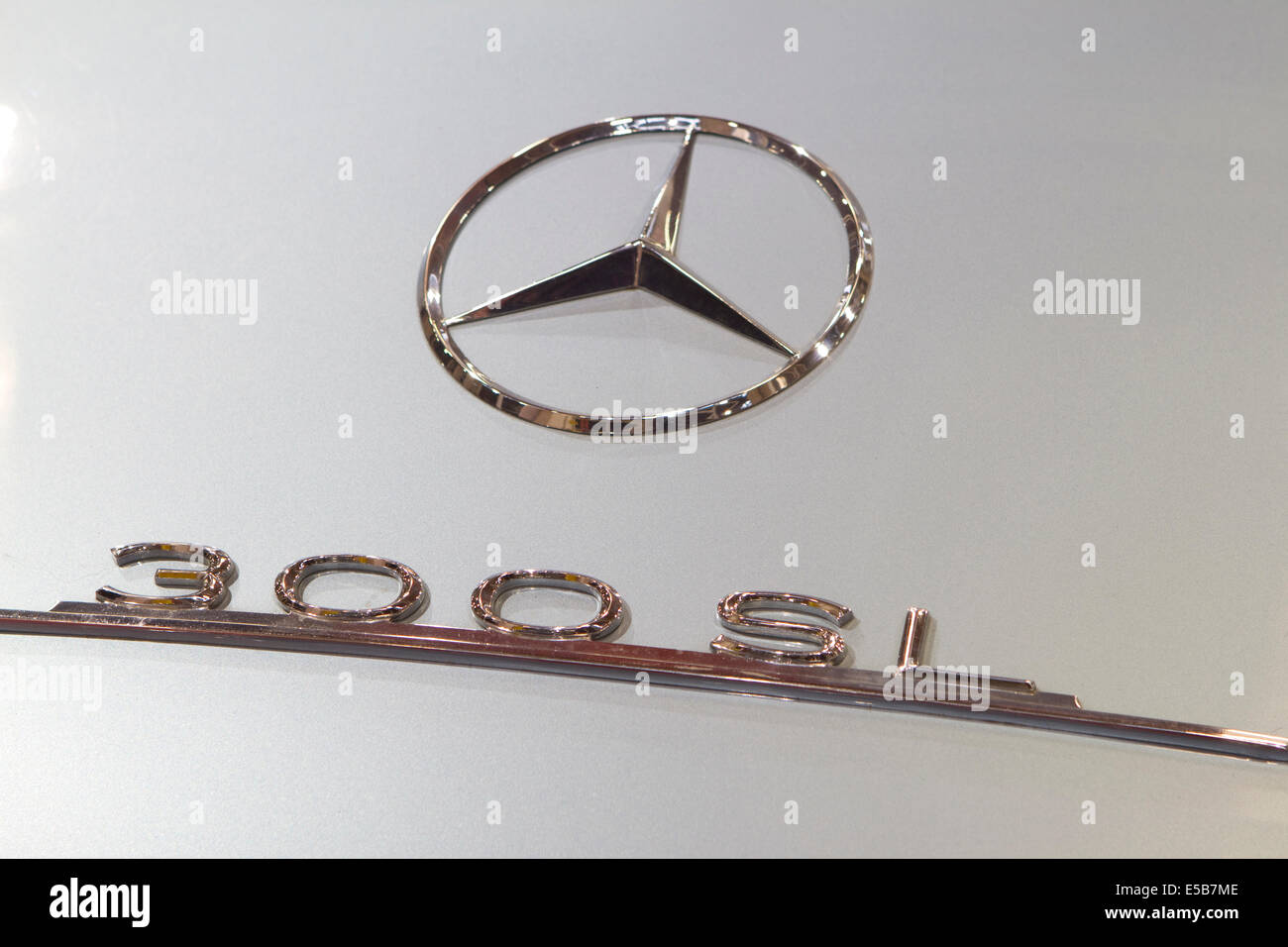 Logo Mercedes 300SL et symbole Banque D'Images