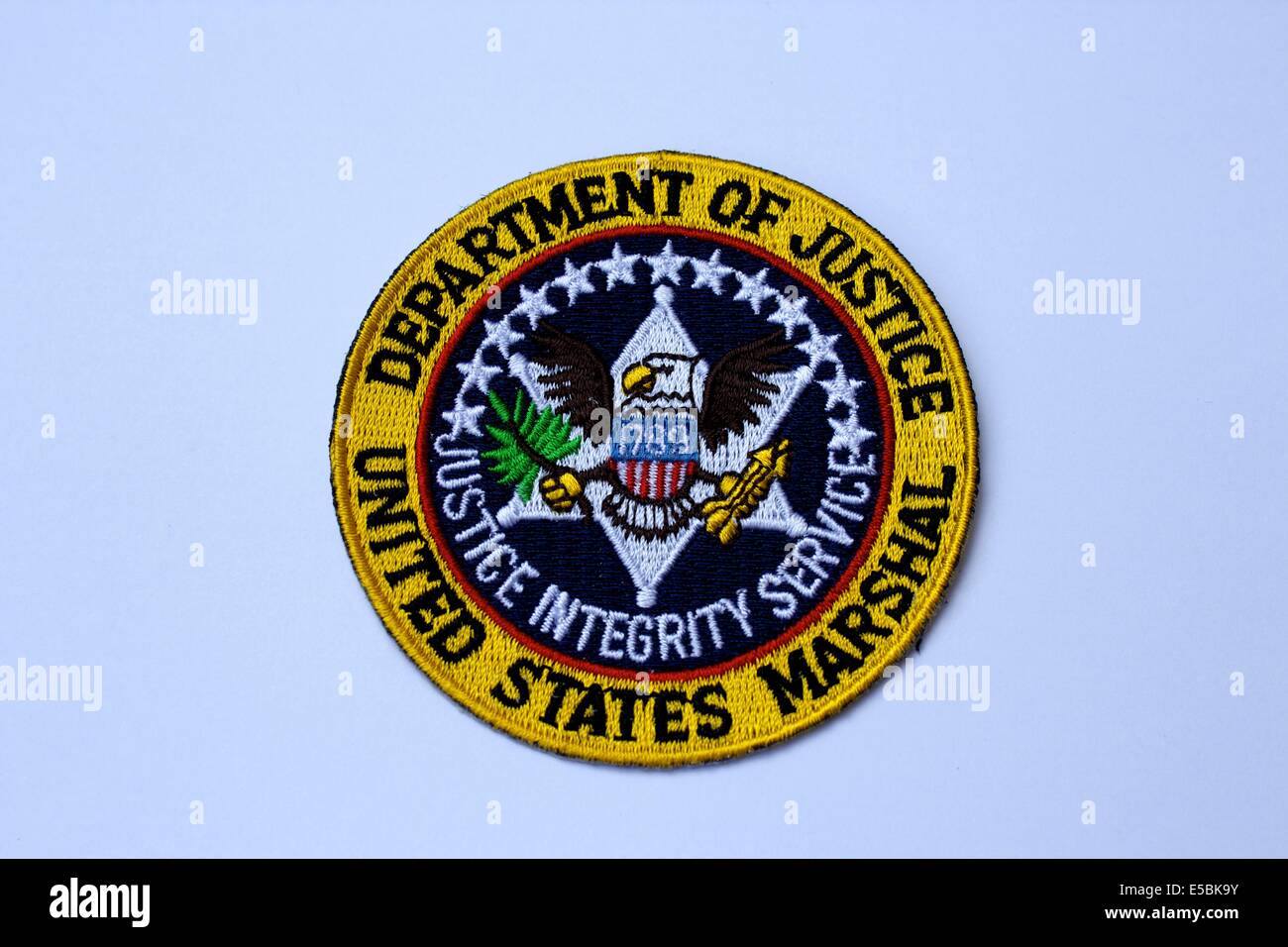 Ministère de la Justice, de l'United States Marshal insigne Banque D'Images