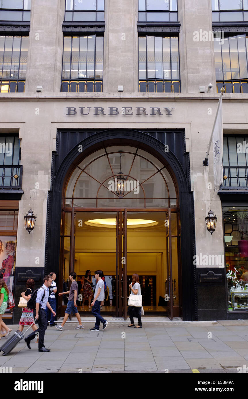 Magasin Burberry sur Regent Street, Londres Banque D'Images