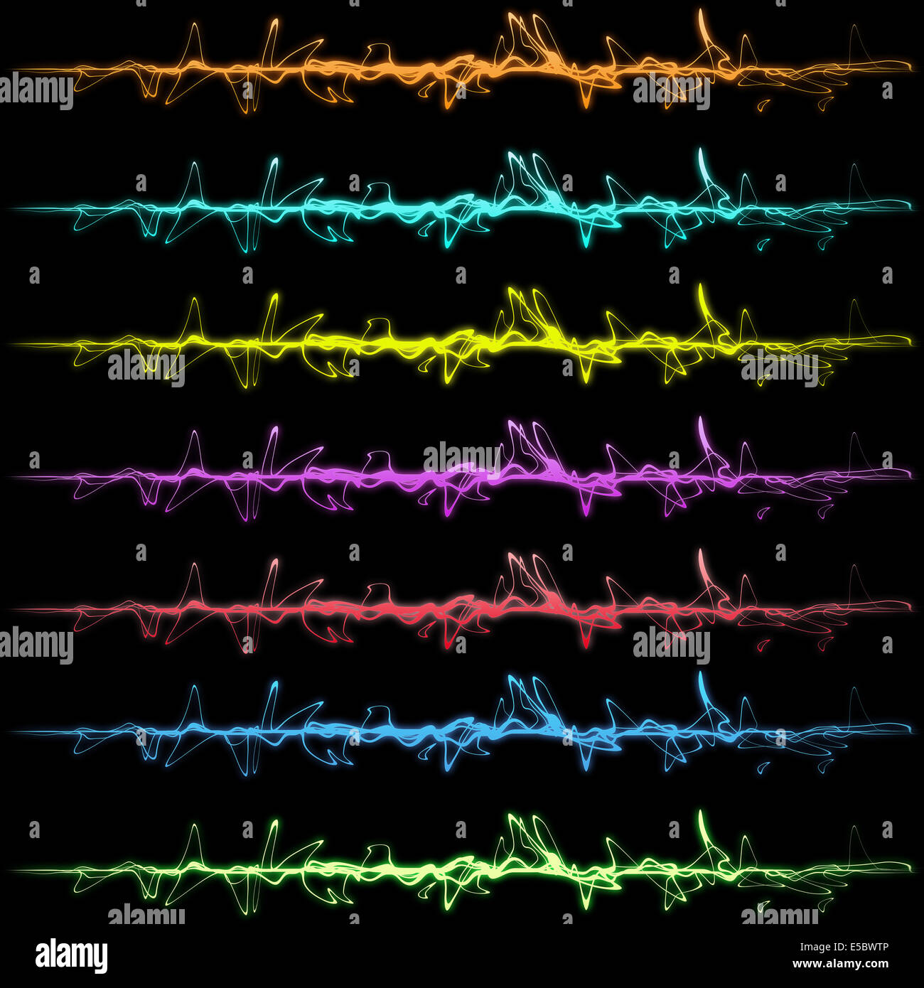 Lignes abstraites dans beaucoup de couleurs différentes Banque D'Images