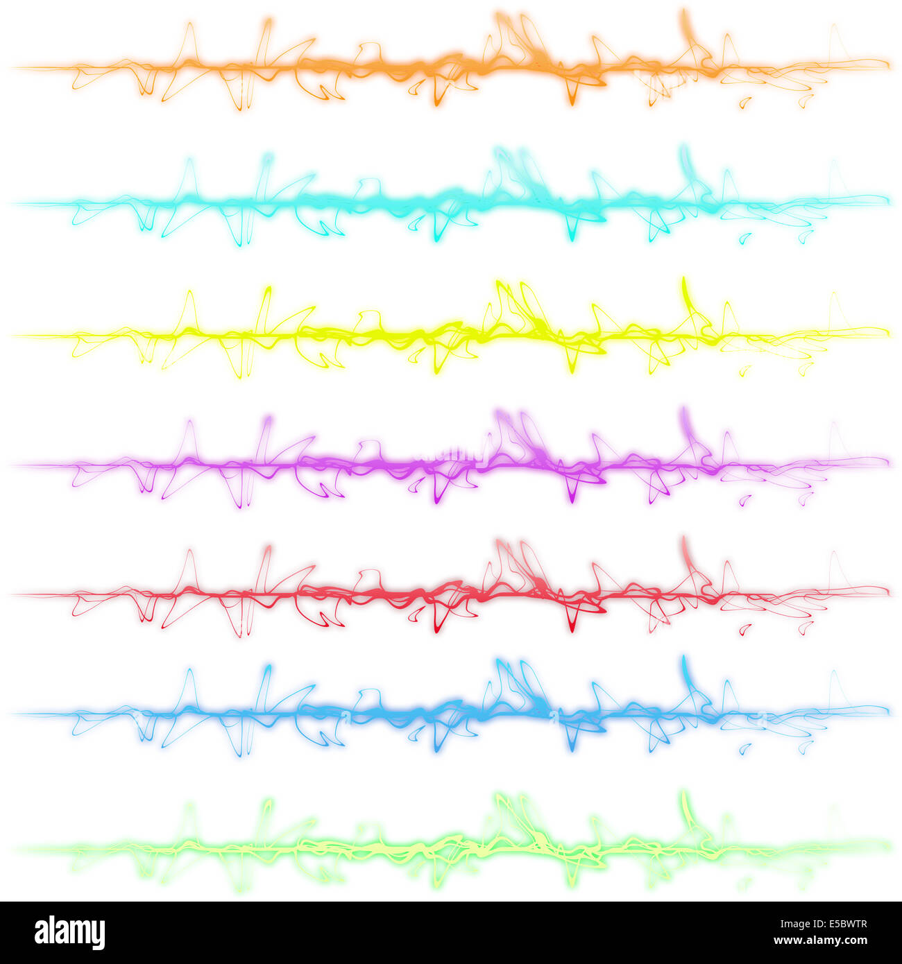 Lignes abstraites dans beaucoup de couleurs différentes Banque D'Images