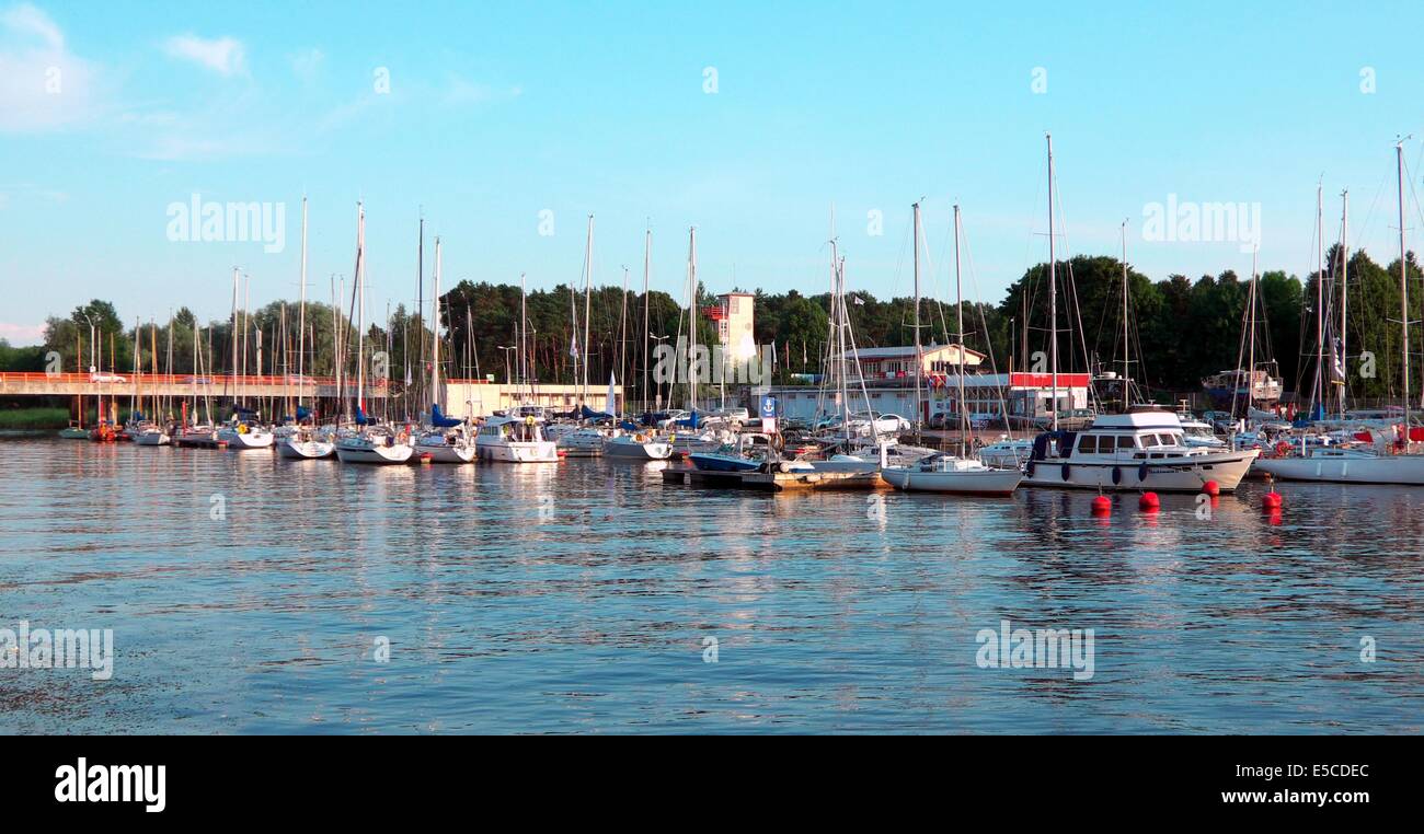 Yachts à Pirita, Estonie Banque D'Images