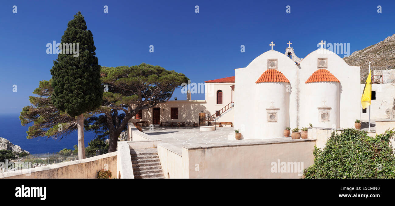Monastère de Preveli, Rethymno, Crète, Grèce Banque D'Images