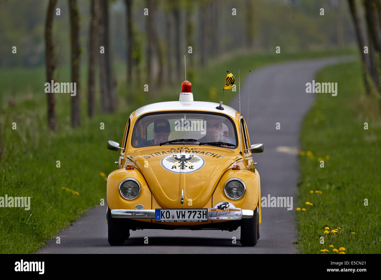Service de dépannage ADAC-VW Beetle Banque D'Images