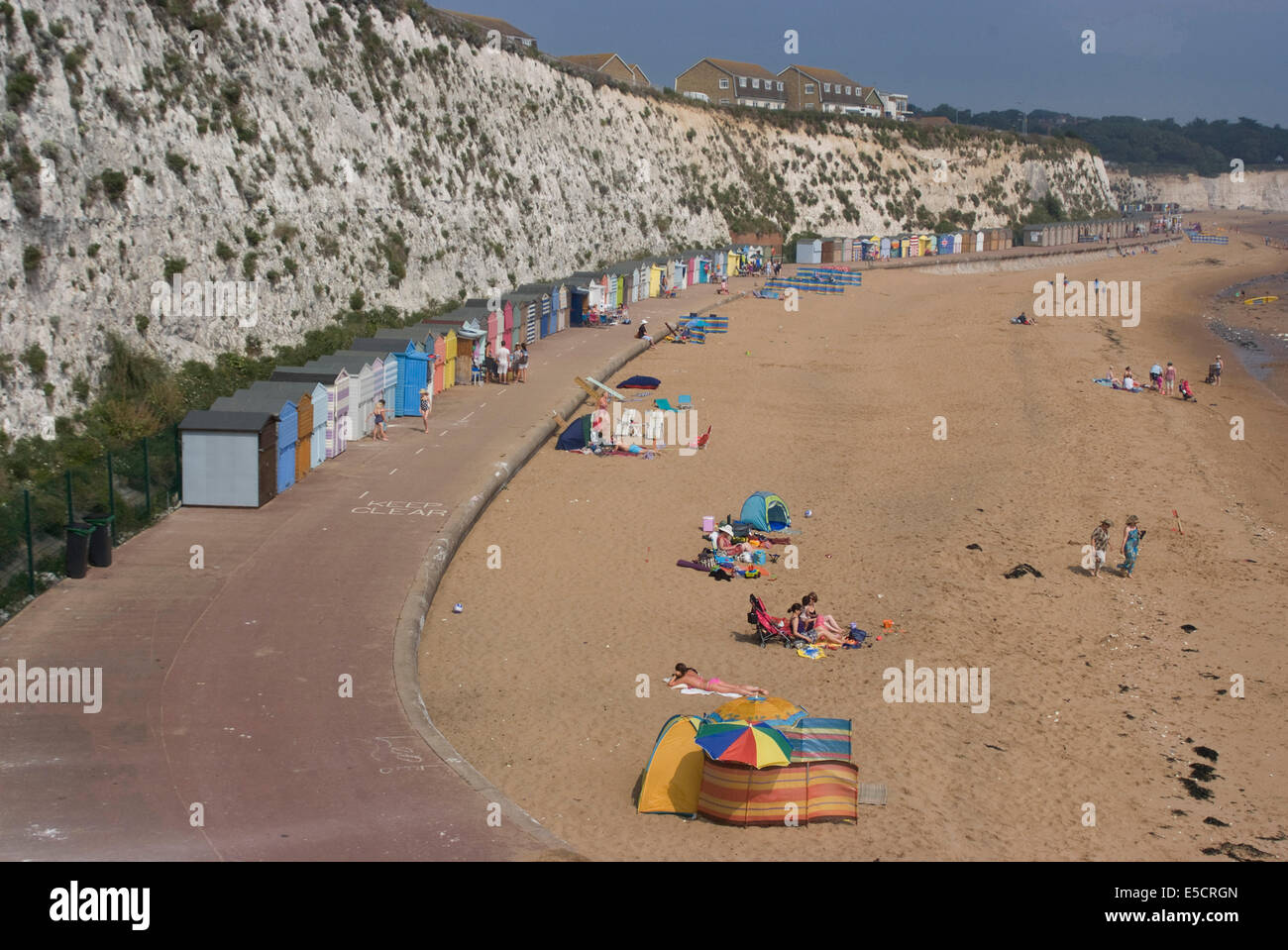 Plage, Baie de Pierre, Broadstairs, Kent, Angleterre Banque D'Images