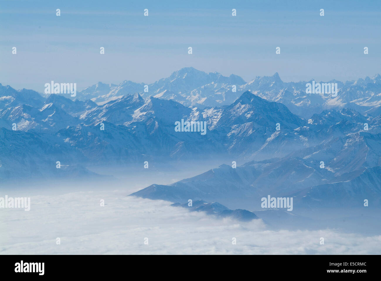 Les alpes, frontière franco-italienne Banque D'Images