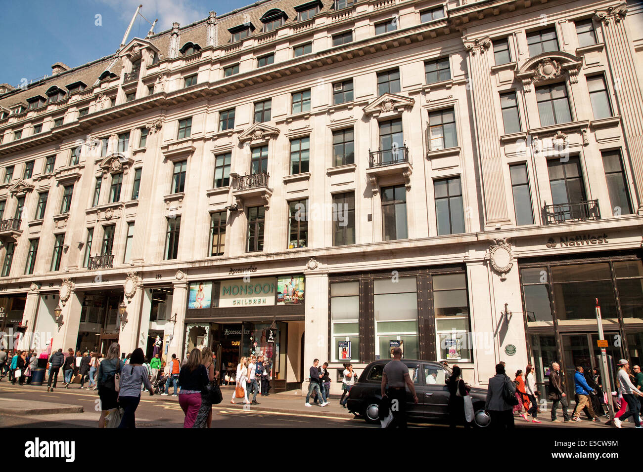 Le célèbre quartier de shopping place,Oxford street,UK Banque D'Images