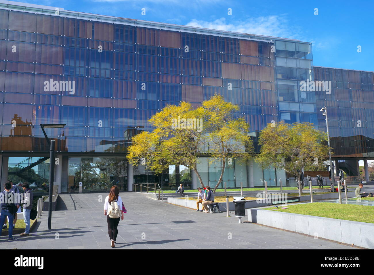Bâtiment moderne faculté de droit Université de Sydney campus à Sydney, Nouvelle-Galles du sud ouest,l'Australie Banque D'Images