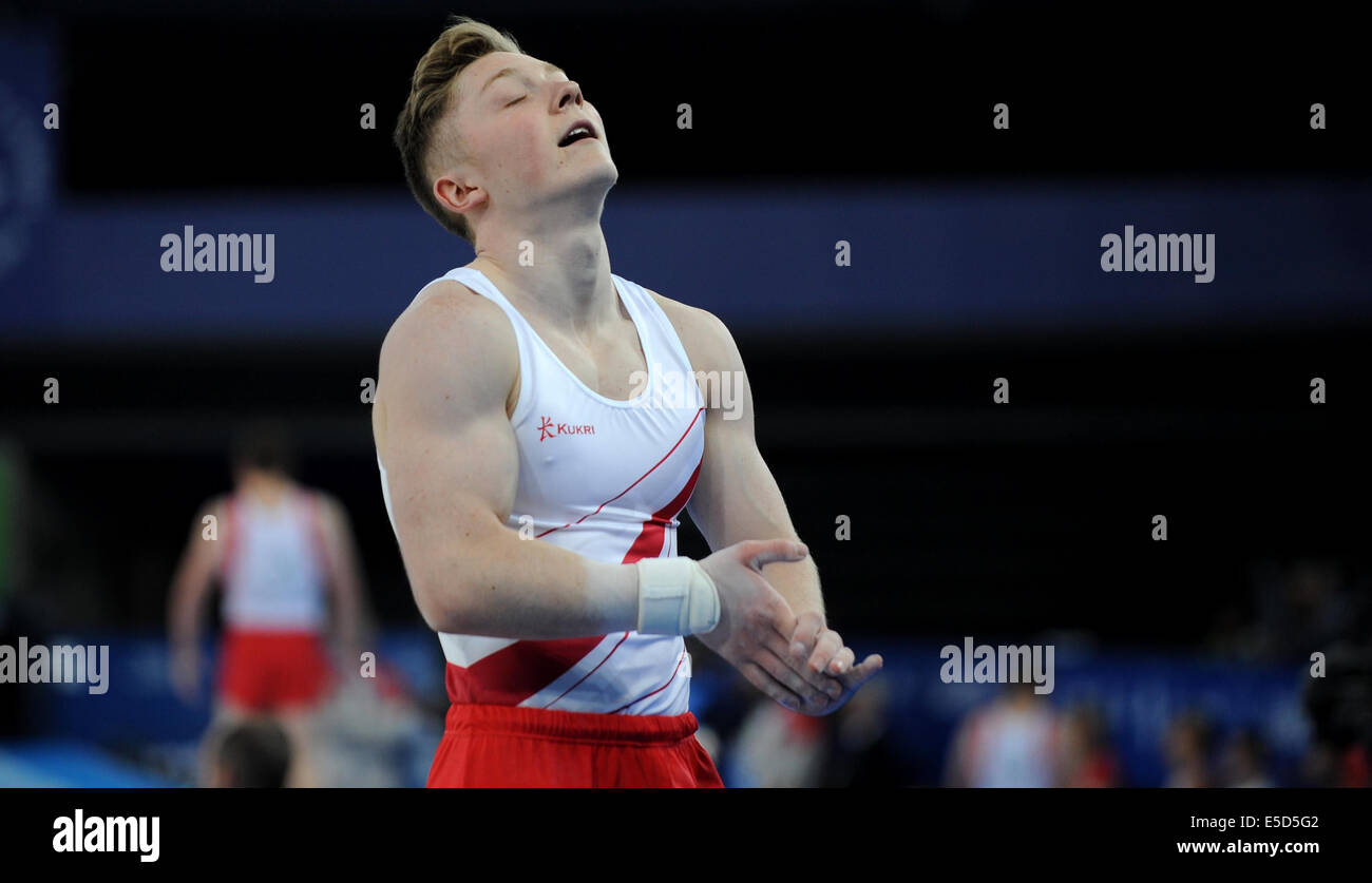 Nil WILSON ANGLETERRE SECC GLASGOW ECOSSE HYDRO 28 Juillet 2014 Banque D'Images