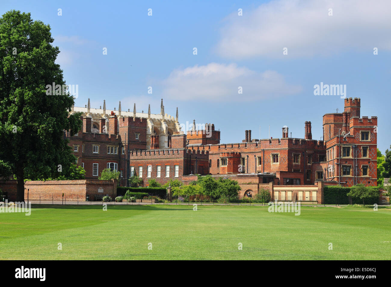 Eton College Public School vu du terrain de jeu de sport Banque D'Images