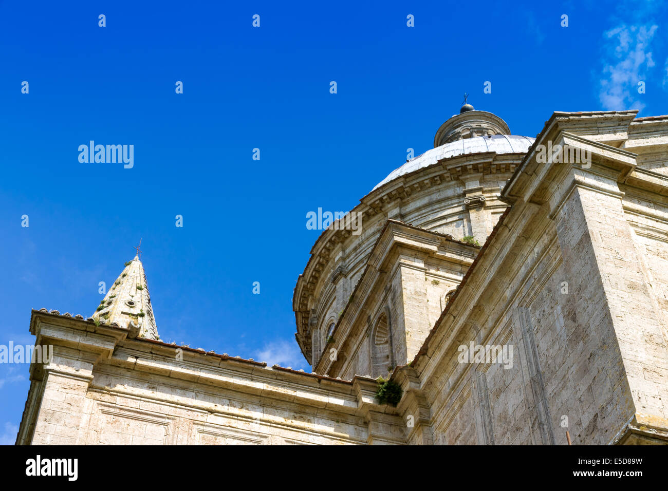 San Biagio est une église en dehors de Montepulciano, Toscane, Italie centrale. Il s'agit d'une croix grecque de la renaissance de l'église de l'usine centrale Banque D'Images