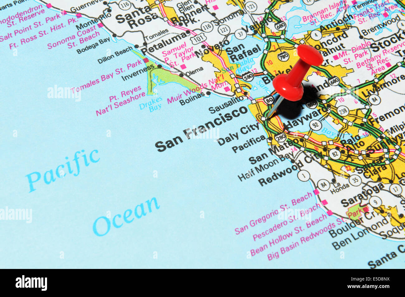 San Francisco Sur Nous La Carte Photo Stock Alamy San Francisco Sur Nous La Carte Photo Stock Alamy