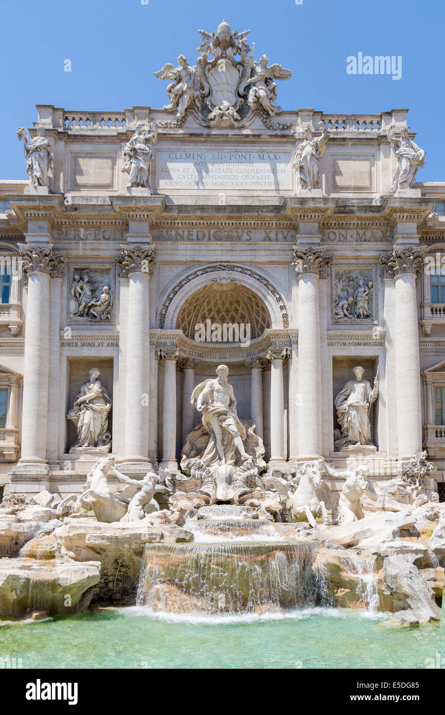 Fontaine de Trevi, Piazza di Spagna, Rome, Latium, Italie Banque D'Images