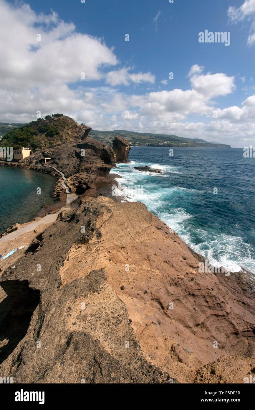 Le Portugal, Azores, Sao Miguel, Islote de Vila Franca Banque D'Images