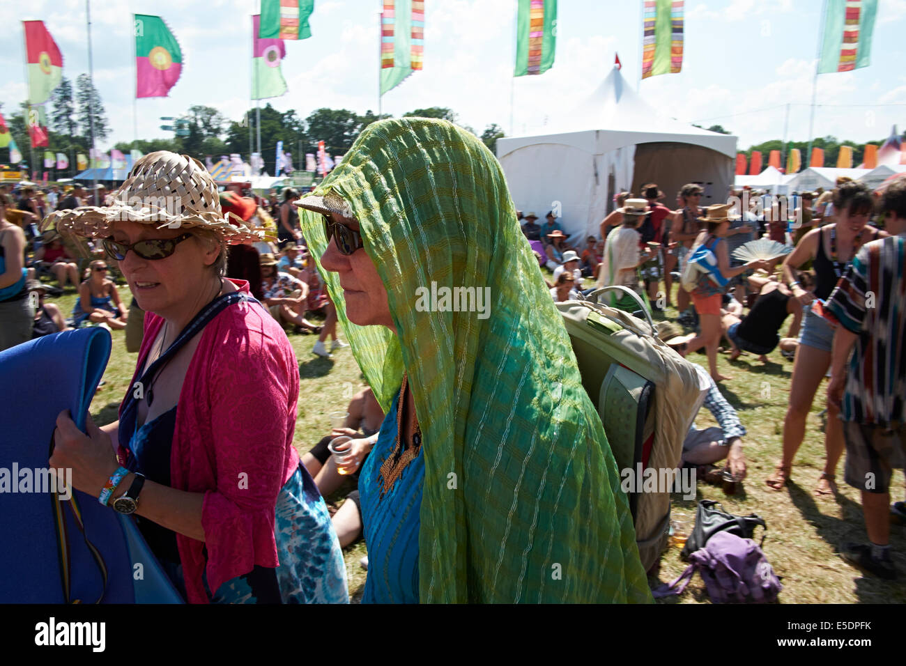 Festival de musique Womad Charlton Park, Wiltshire, juillet 2014. Banque D'Images