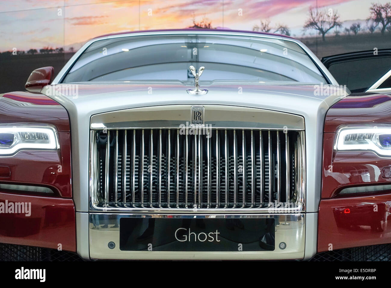 Rolls-royce Ghost dans le monde de BMW à Munich, Bavaria, Germany, Europe Banque D'Images