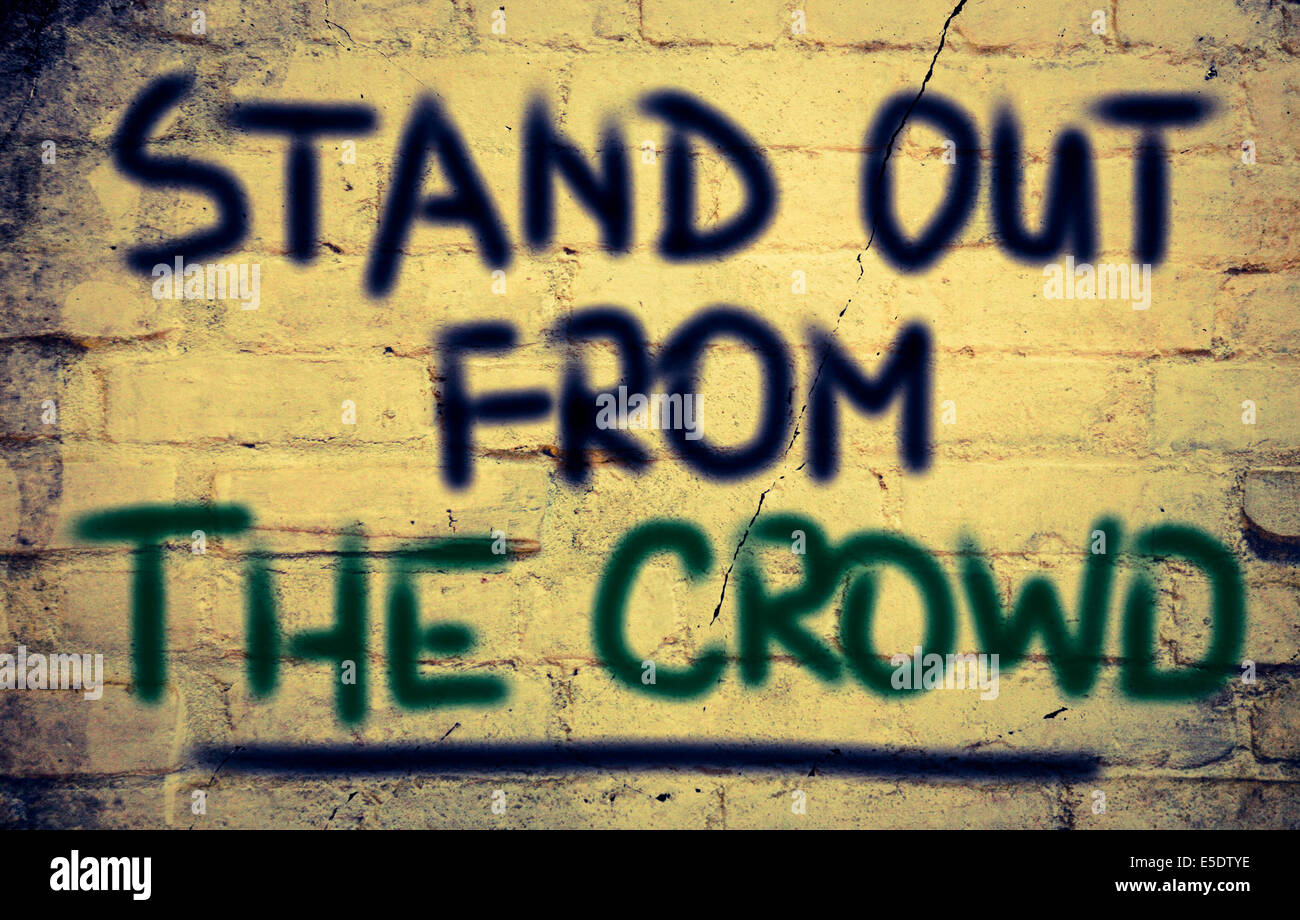 Se démarquer de la foule Concept Banque D'Images
