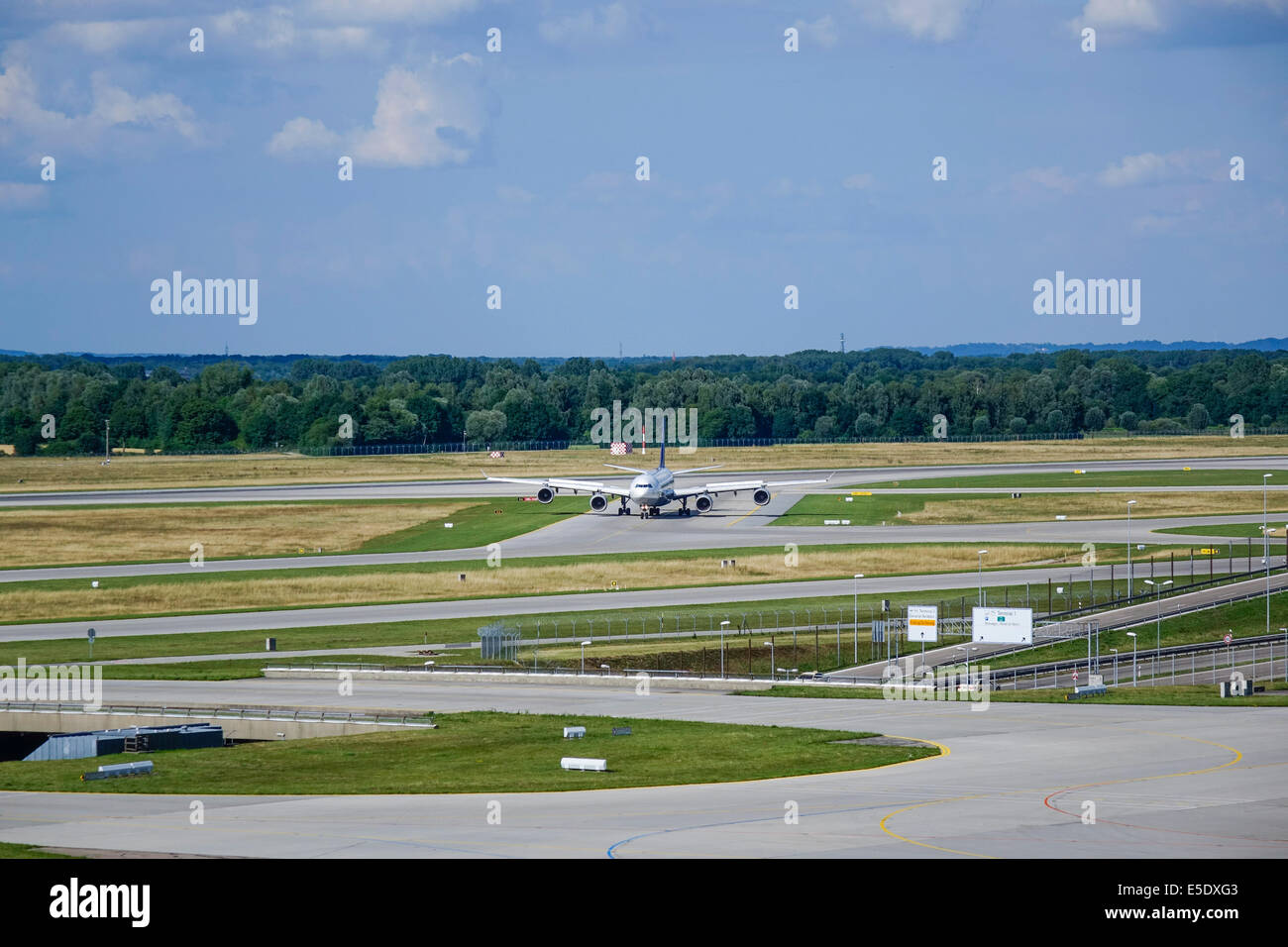 II, l'aéroport de Munich Franz-Josef-Strauss, Erding, Bavaria, Germany, Europe Banque D'Images