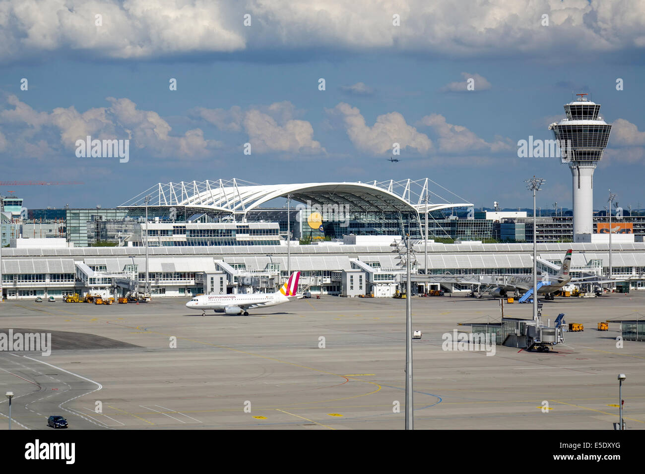 II, l'aéroport de Munich Franz-Josef-Strauss, Erding, Bavaria, Germany, Europe Banque D'Images