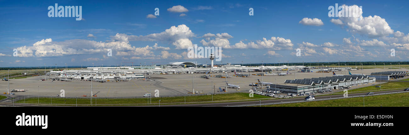 II, l'aéroport de Munich Franz-Josef-Strauss, Erding, Bavaria, Germany, Europe Banque D'Images