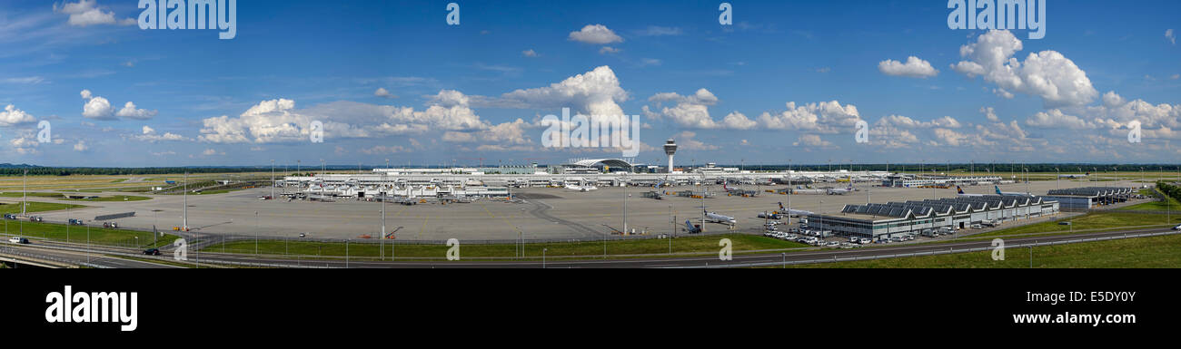 II, l'aéroport de Munich Franz-Josef-Strauss, Erding, Bavaria, Germany, Europe Banque D'Images