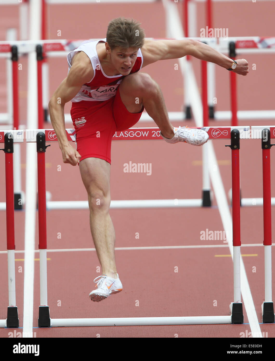 LAWRENCE CLARKE ANGLETERRE HAMPDEN PARK GLASGOW ECOSSE 29 Juillet 2014 Banque D'Images