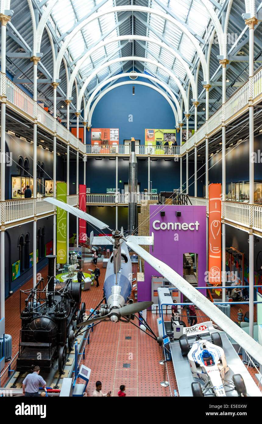 Connecter la Science et technologie galerie au Musée National d'Écosse, Édimbourg Banque D'Images