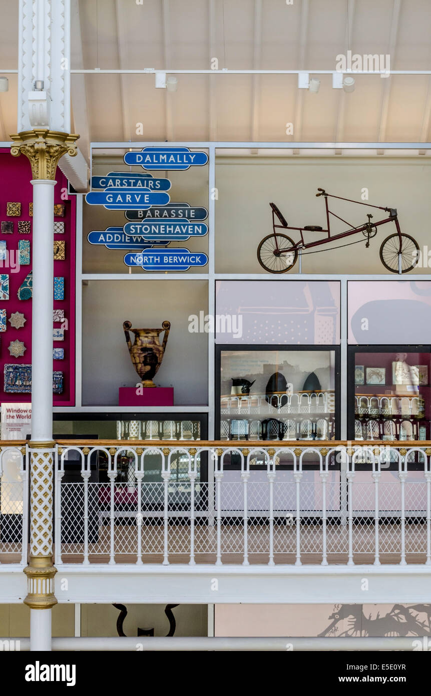 Les expositions dans le transport Grande Galerie du Musée National d'Écosse, Édimbourg Banque D'Images