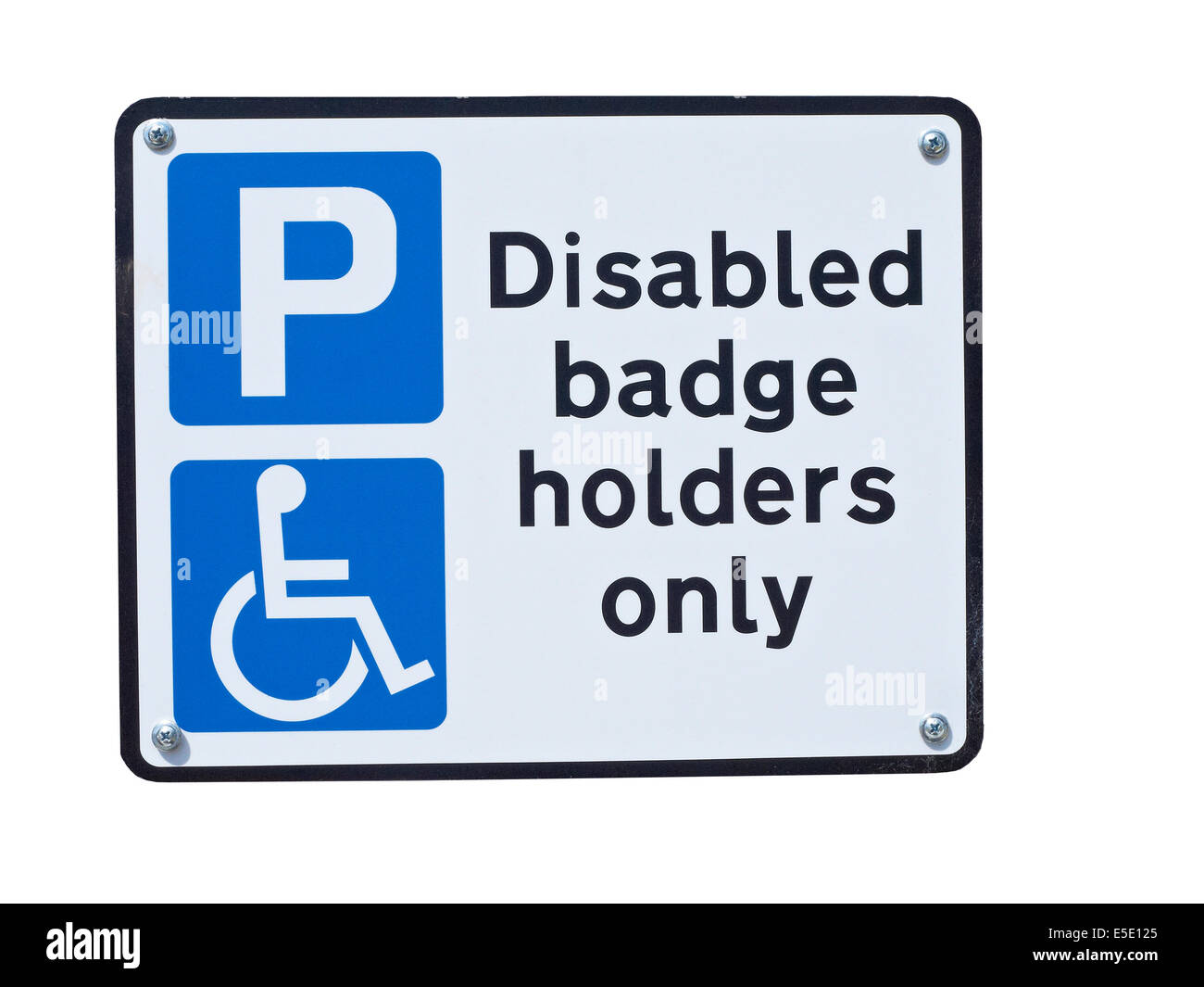 Mobilité porte seulement parking sign UK Banque D'Images