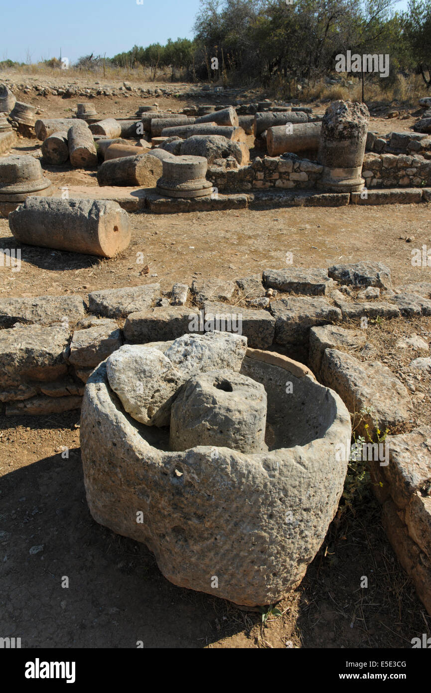 Vestiges antiques sur le site de l'Aptera en Crète de l'ouest près de Chania Banque D'Images