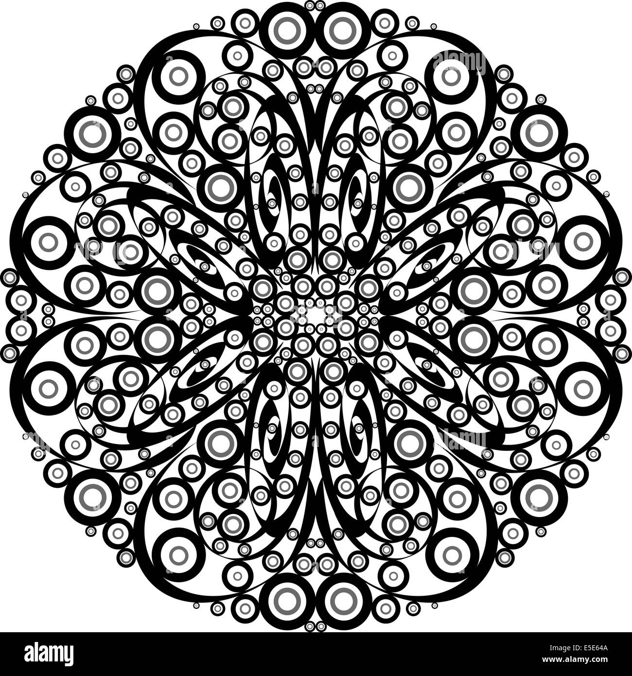 Motif ornemental ronde. Pour la conception de l'élément Banque D'Images