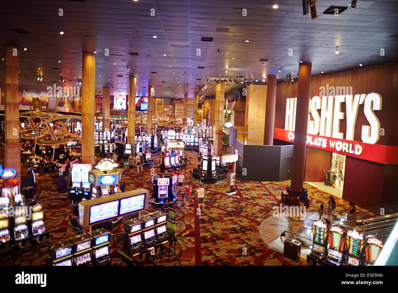 L'intérieur de New York-New York Hotel & Casino situé sur le Strip de Las Vegas à Las Vegas Boulevard South, dans le Paradis, au Nevada. Banque D'Images