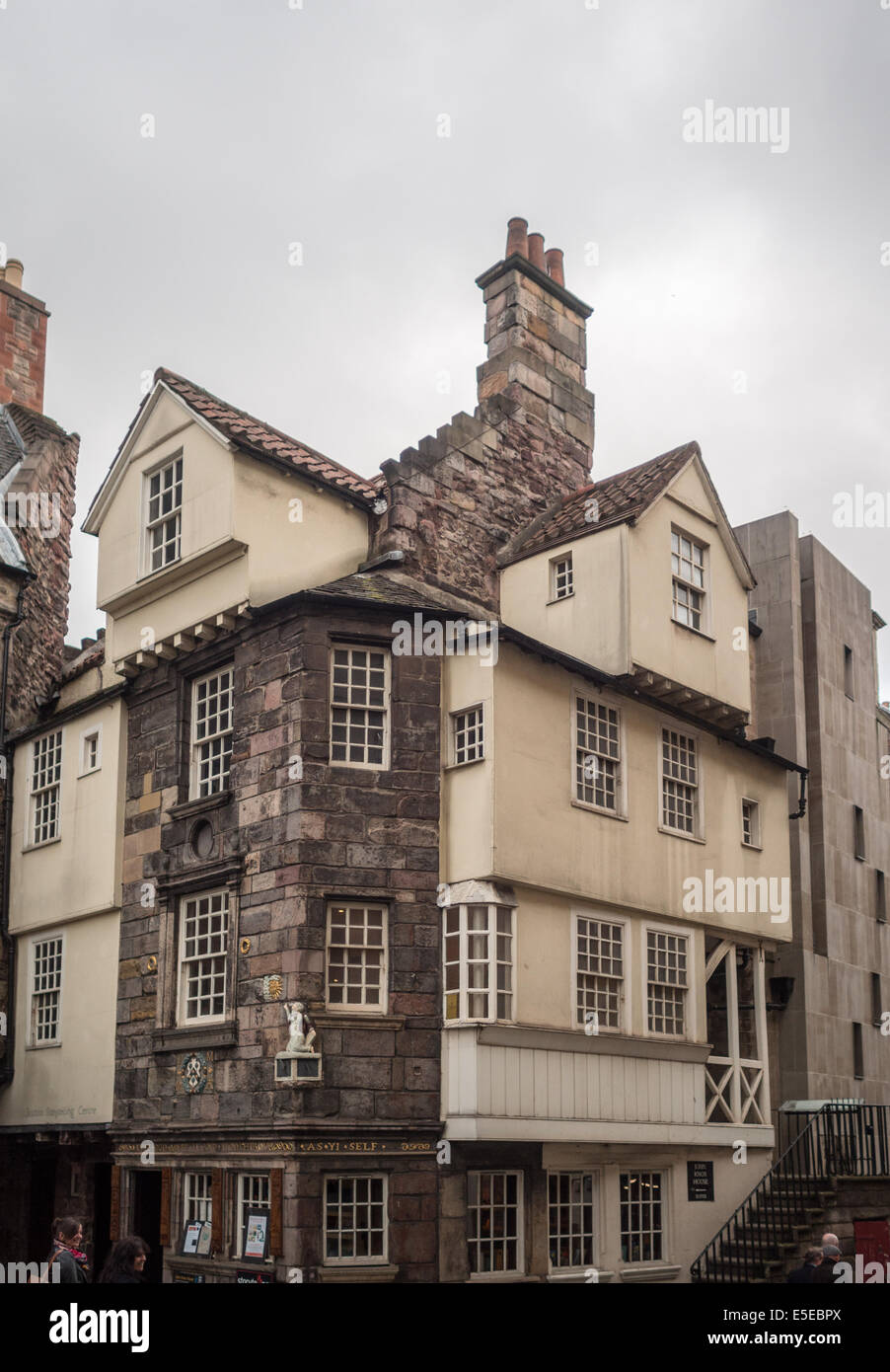 Maison de John Knox, le Royal Mile Banque D'Images