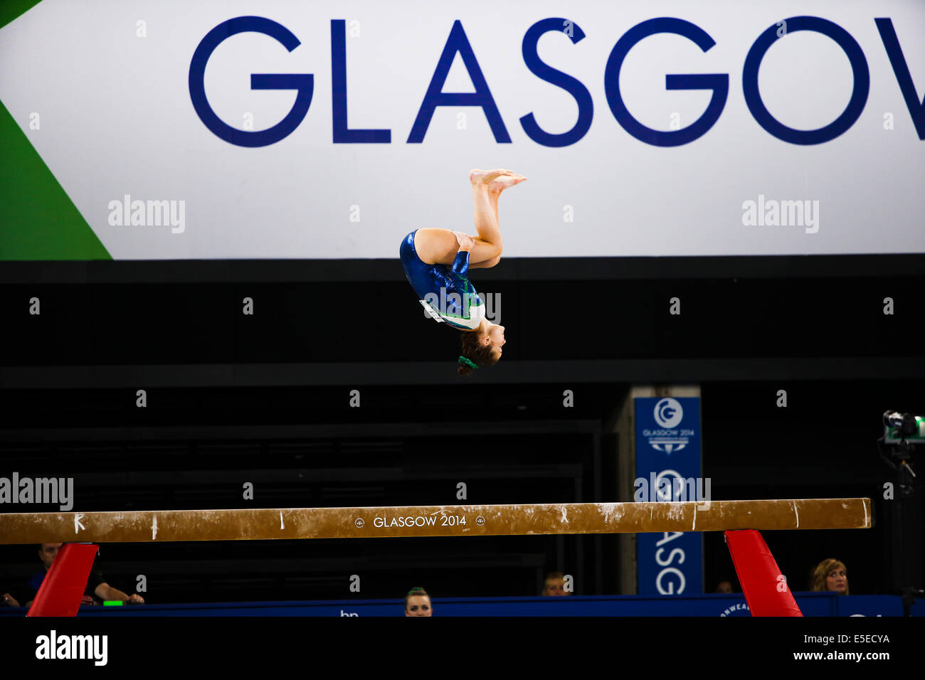 SSE Hydro Glasgow 29 sep 2014. Journée des Jeux du Commonwealth 6. L'équipe de gymnastique artistique finale Crédit : ALAN OLIVER/Alamy Live News Banque D'Images