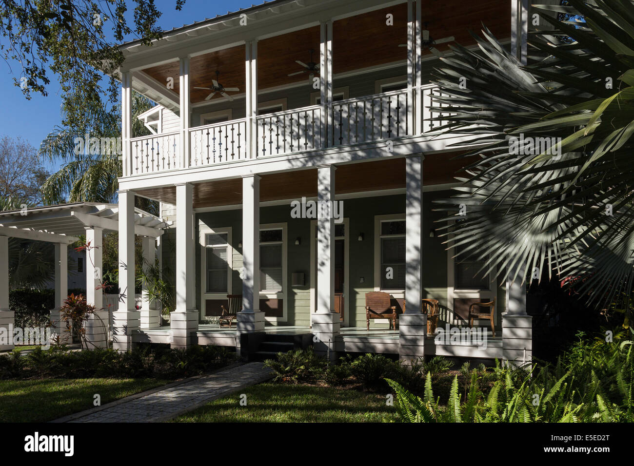 Accueil Résidentiel de luxe en Floride, USA Banque D'Images