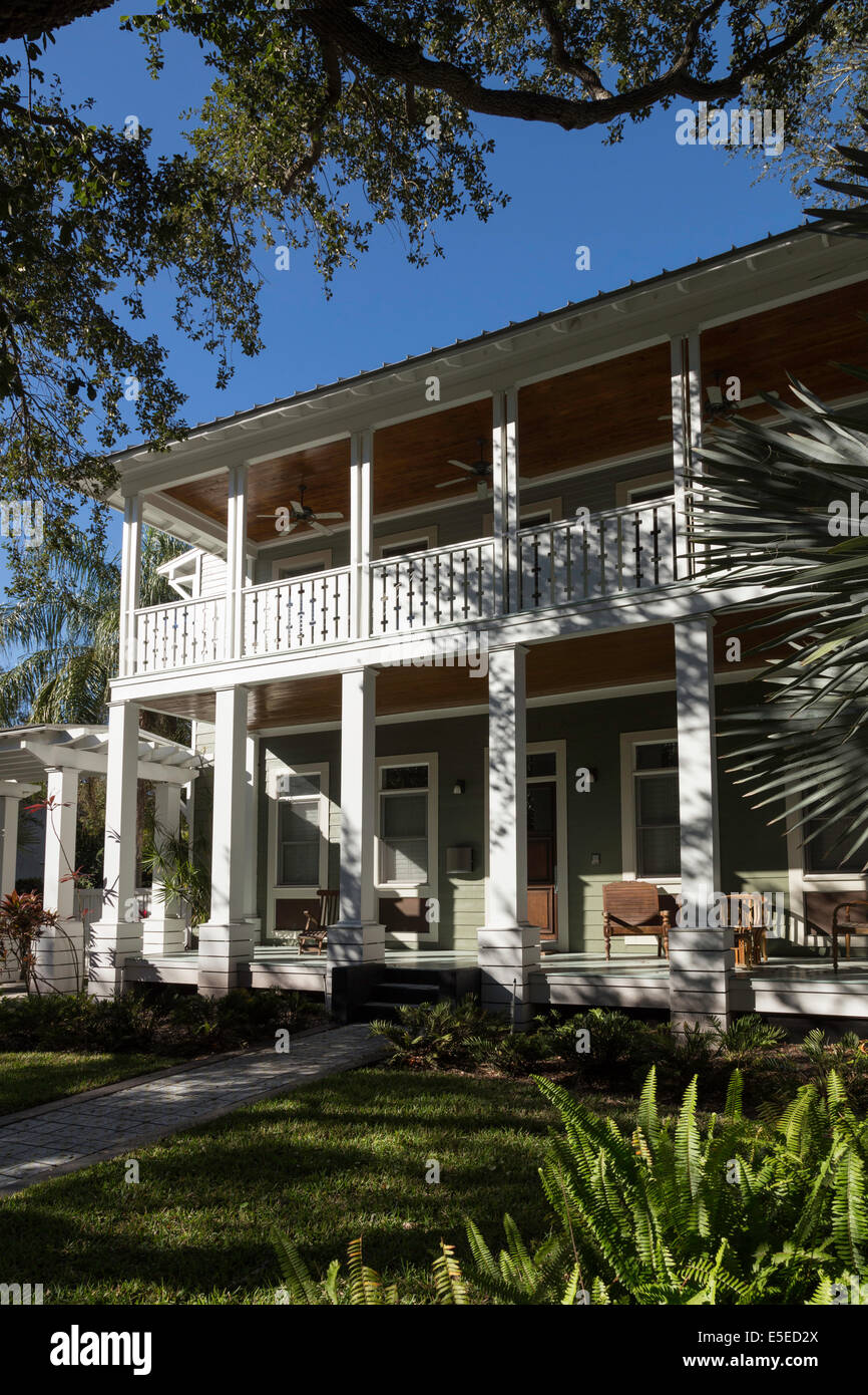 Accueil Résidentiel de luxe en Floride, USA Banque D'Images