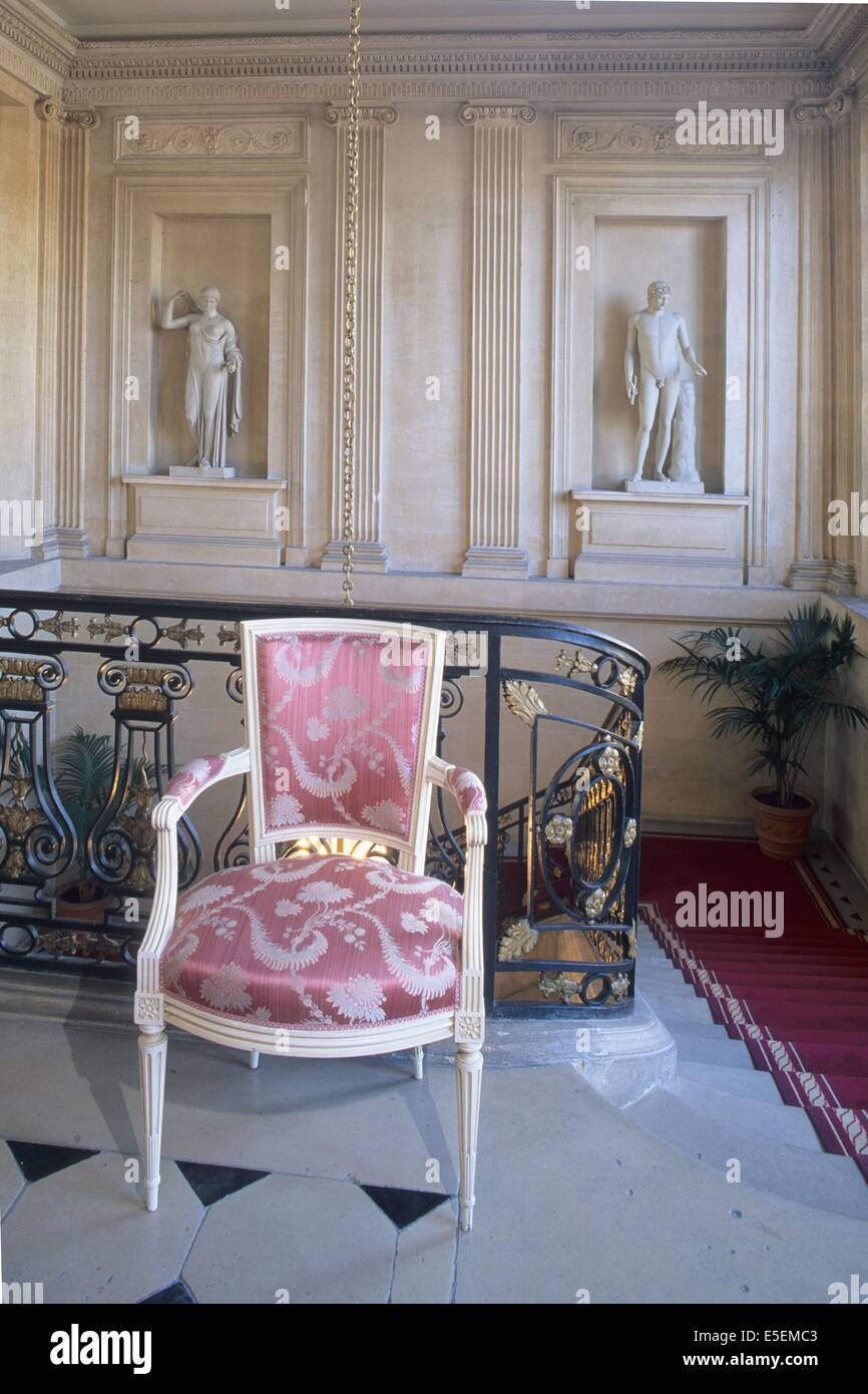 Ministère du travail à Paris, grand escalier Banque D'Images