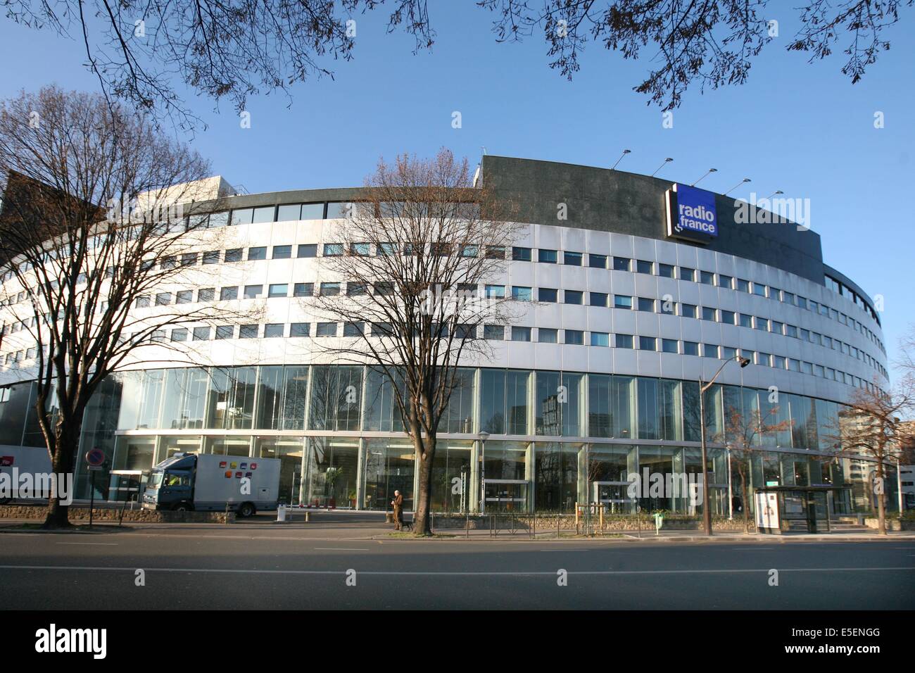 France, paris 16, maison de radio france, avenue du président kennedy,  architecte Henry Bernard, 1963 Photo Stock - Alamy