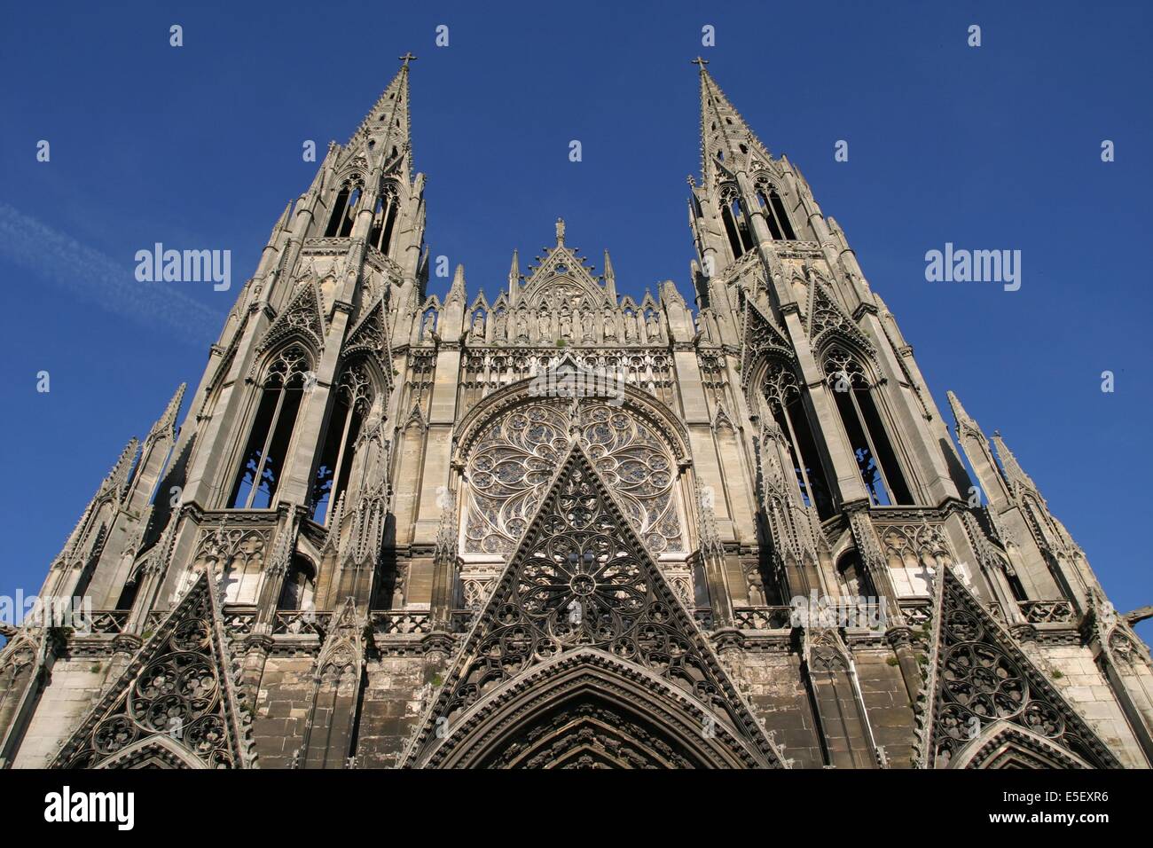 Rouen, église abbatiale Saint-Ouen Banque D'Images