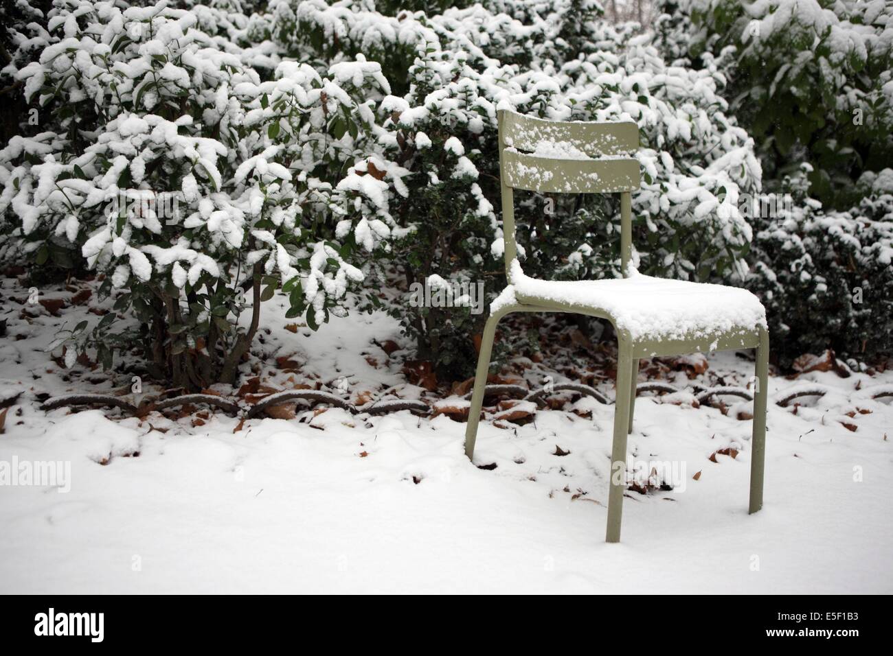 Paris sous la neige Banque D'Images