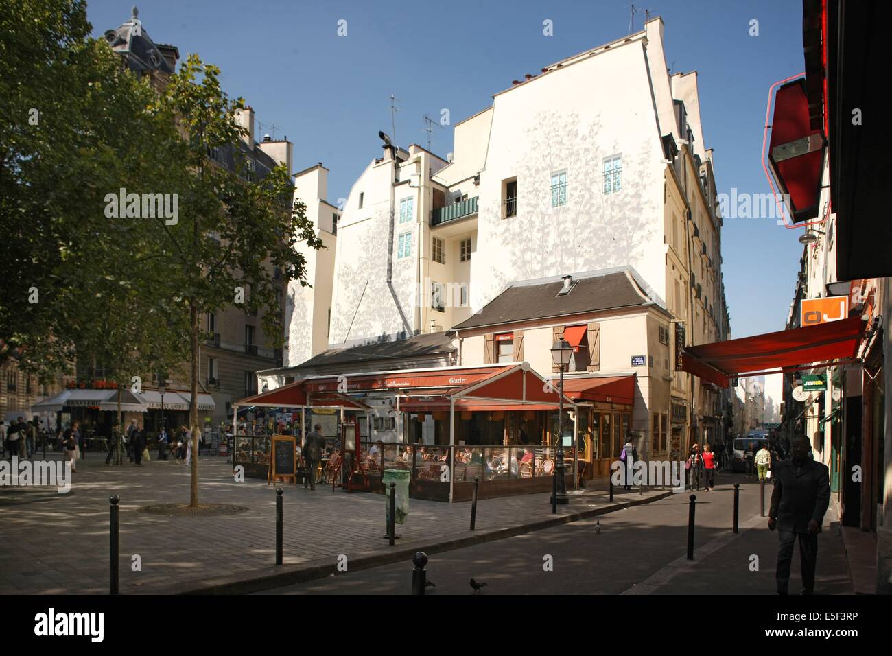 France, Ile de France, Paris 6e arrondissement, place saint andré des arts, Banque D'Images