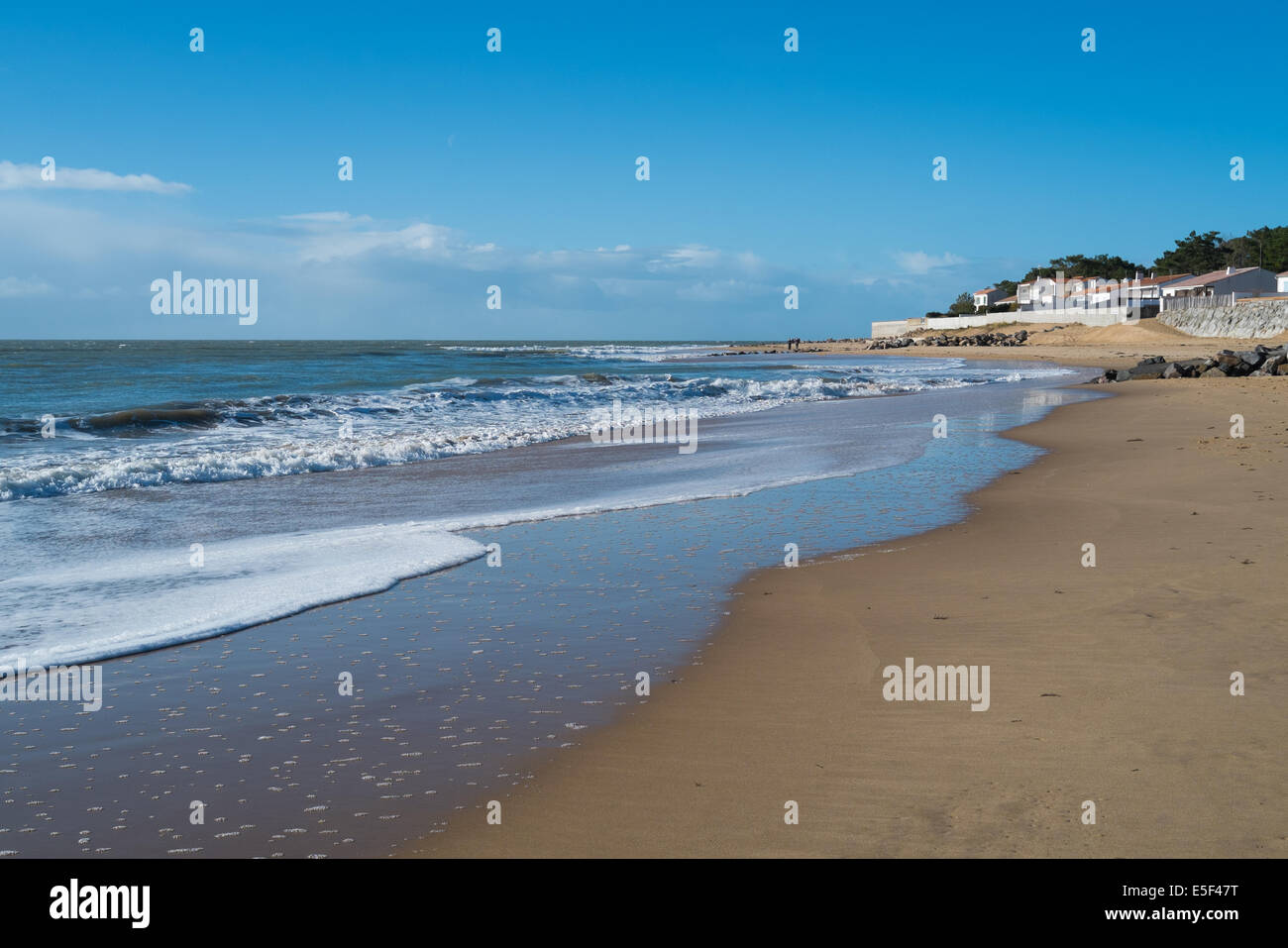 Plage De La Tranche Sur Mer France Banque Dimages Photo