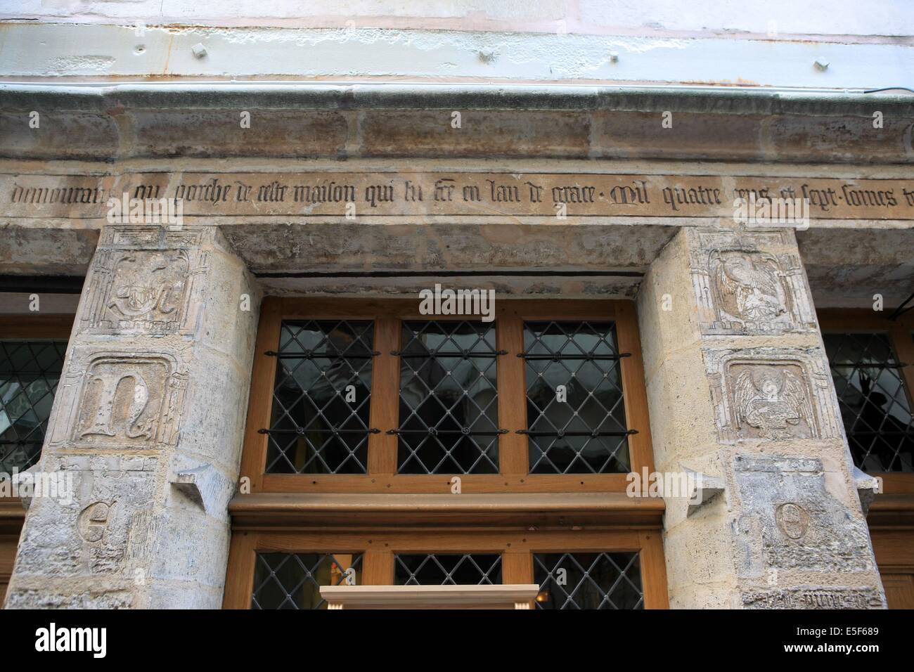 Maison de Nicolas Flamel, 51 rue de Montmorency, un Paris Banque D'Images
