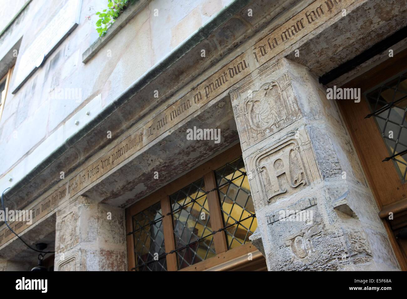 Maison de Nicolas Flamel, 51 rue de Montmorency, un Paris Banque D'Images