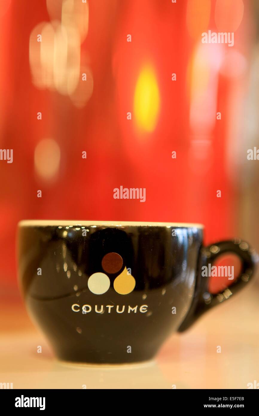 France, ile de france, Paris 7e arrondissement, 47 rue de babylone, café cousume, café, bar, gastronome. Date : 2011-2012 Banque D'Images