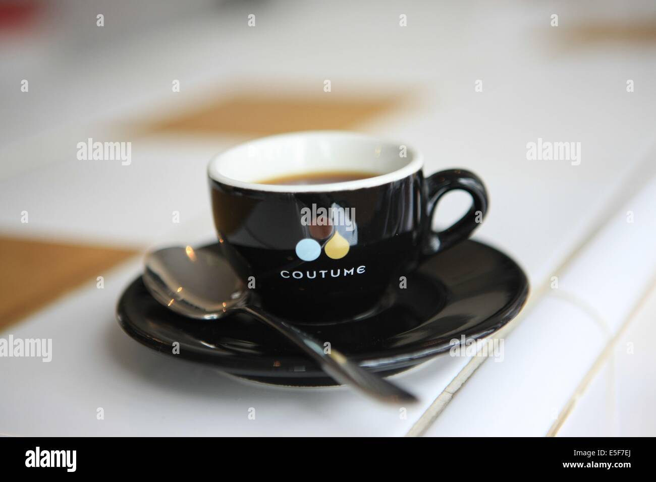 France, ile de france, Paris 7e arrondissement, 47 rue de babylone, café cousume, café, bar, gastronome. Date : 2011-2012 Banque D'Images