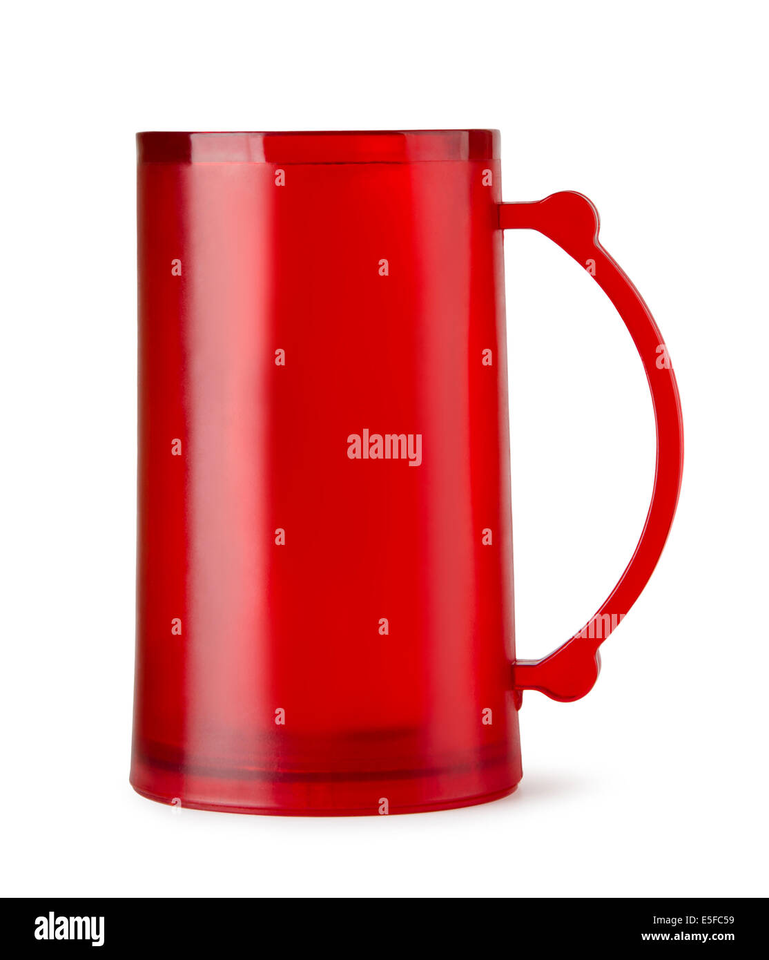 En verre rouge sur un fond blanc Banque D'Images